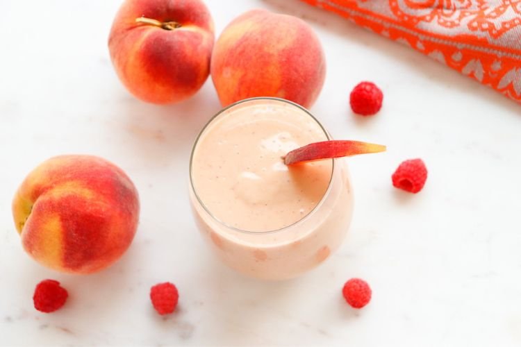 Peach Melba Smoothie