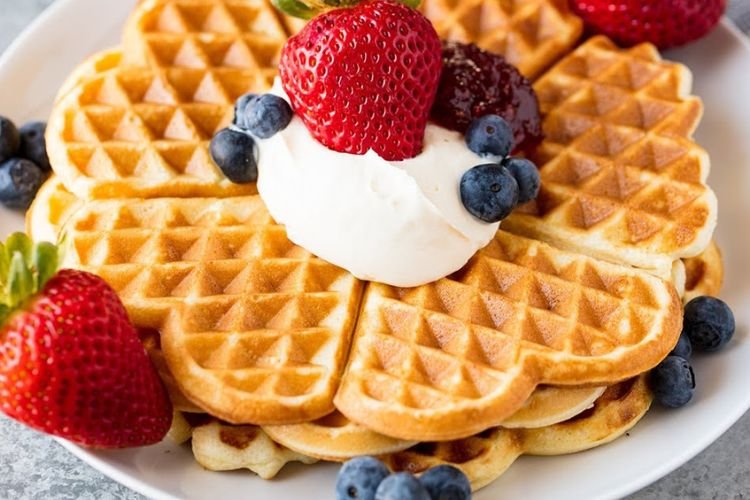 Scandinavian Heart Waffles