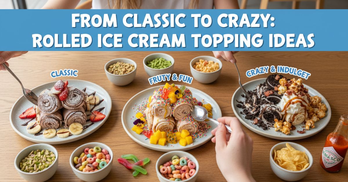 Rolled Ice Cream Topping Ideas